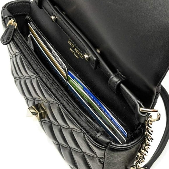 ♠️Kate Spade Natalia small crossbody flap turnlock purse black - Picture 2 of 10